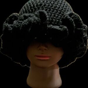 Elegant Black Knit Hat